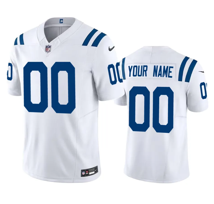 Indianapolis Colts Active Player custom White 2023 F.U.S.E Vapor Untouchable Stitched Football Jersey